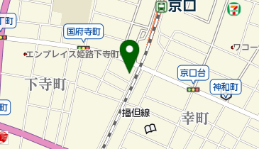 理容シライシの地図画像