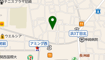 名糖牛乳尼崎販売所の地図画像