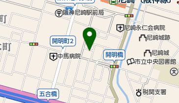 柏原牛乳店の地図画像