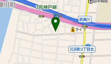 武庫川純福音キリスト教会の地図画像