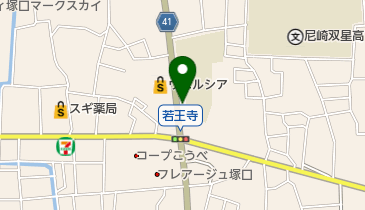 阿波屋クリーニングの地図画像