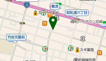 シューズいのうえの地図画像