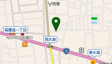 大久青物店の地図画像