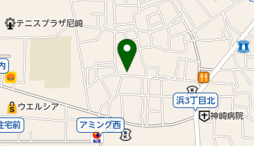 野間美容室の地図画像