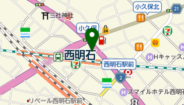 京川学生専科の地図画像
