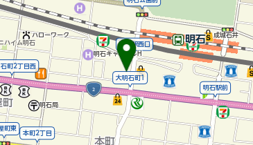 京都きもの学院明石教室の地図画像