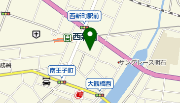 岡かしわ店の地図画像