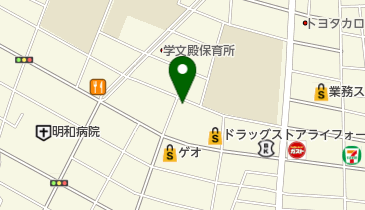 アラスカ食品商店の地図画像