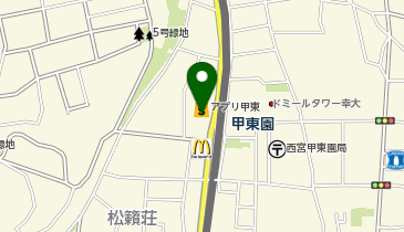 西宮市立 甲東ホールの地図画像