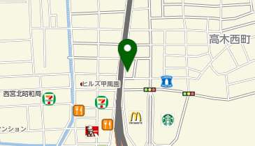 キンダーキッズインターナショナルスクール西宮校の地図画像