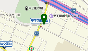 クロロフイル甲子園美顔教室阪神甲子園の地図画像