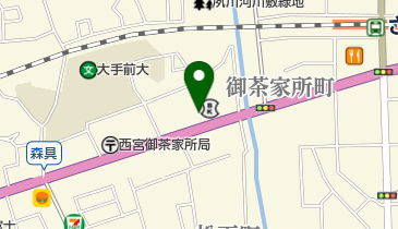香枦園コンタクトレンズの地図画像