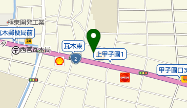 4WDショップ甲子園の地図画像