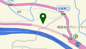 名塩八幡神社の地図画像