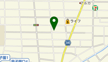 フレッシュグリーン甲子園店の地図画像