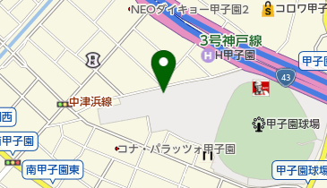 甲子園テニスクラブの地図画像