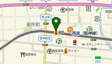 阪神百貨店西宮店の地図画像