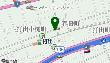 フットケアーサロン・AD館芦屋の地図画像