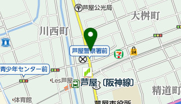 ロイヤルクイーン芦屋料理教室の地図画像