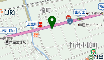 芦屋動物病院の地図画像