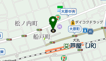 株式会社白寳堂芦屋店の地図画像