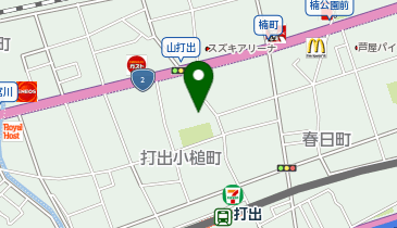 芦屋市役所 教育委員会 教育部 学校教育課 適応教室の地図画像