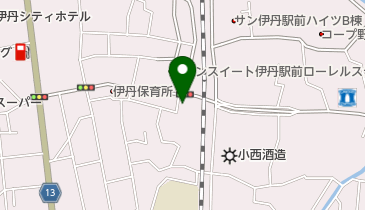 伊丹有岡スイミングスクールの地図画像