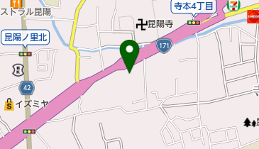 北窓塗料の地図画像