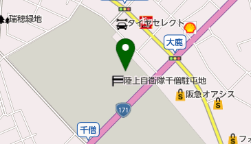 陸上自衛隊 第3師団司令部の地図画像