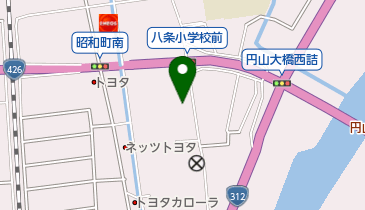 秋山左一商店の地図画像