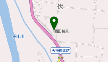 西田製菓株式会社の地図画像