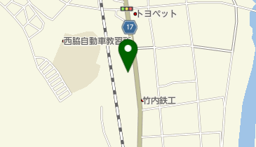 斉寛製織株式会社の地図画像