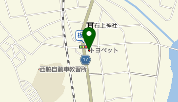 板波町公会堂の地図画像