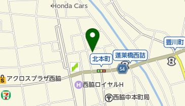 北本町公民館の地図画像