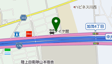 バイクショップロミオの地図画像