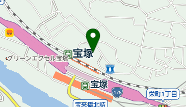 宝塚ダンススタジオの地図画像