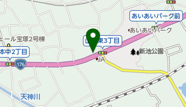 ゆい美容室宝塚山本店の地図画像