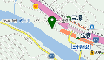 宝塚鍼灸センターの地図画像