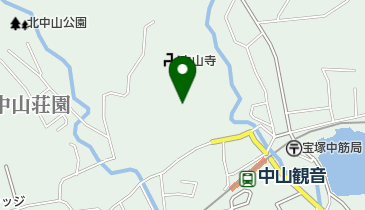 中山寺観音院の地図画像