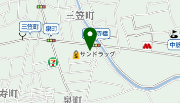 大橋ふとん店の地図画像