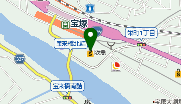 宝塚阪急RF1の地図画像