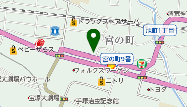 ピザーラ宝塚店の地図画像