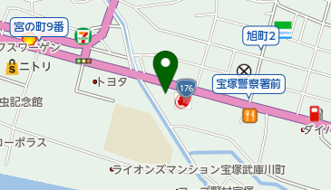 阪急宝塚オートガススタンドの地図画像