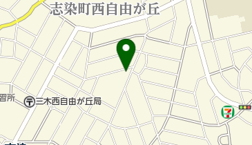 西地区自治会ふれあいセンターの地図画像