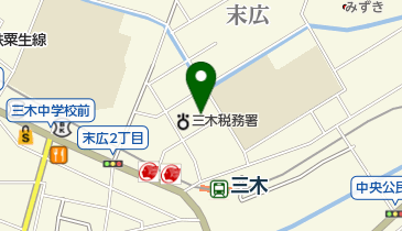 三木市役所 高齢者福祉センターの地図画像