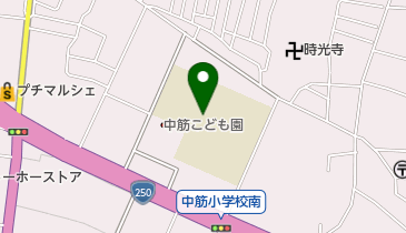 中筋学童保育所かぶとむしの地図画像