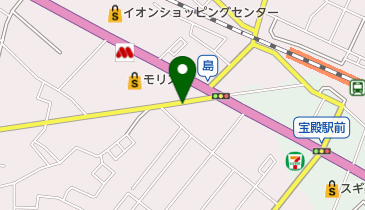 宝殿理容所の地図画像