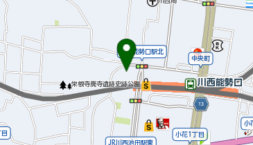 川西健友館整体院の地図画像