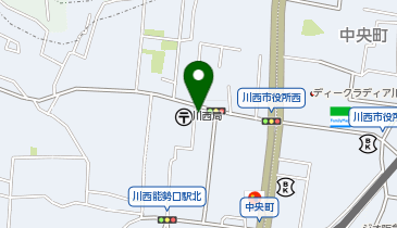 シンメトリー川西の地図画像