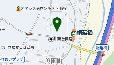 在日大韓基督教会川西教会の地図画像